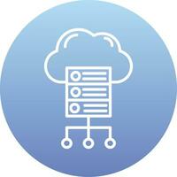 Cloud Server Vector Icon
