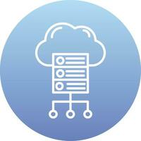 Cloud Server Vector Icon