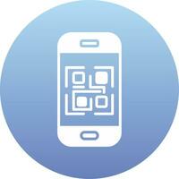 icono de vector de código qr