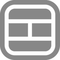Layout Grey scale Icon vector