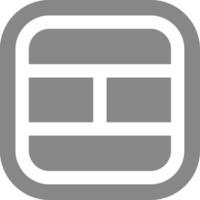 Layout Grey scale Icon vector