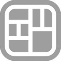 Layout Grey scale Icon vector