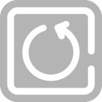 Undo Grey scale Icon vector