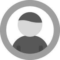 User Grey scale Icon vector