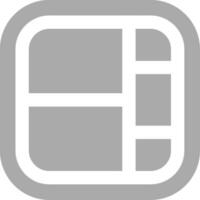 Layout Grey scale Icon vector