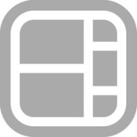 Layout Grey scale Icon vector