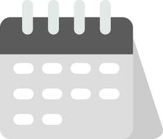 Calender Grey scale Icon vector