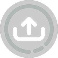 Upload Grey scale Icon vector