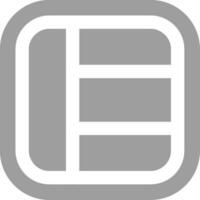 Layout Grey scale Icon vector