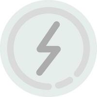 Flash Grey scale Icon vector