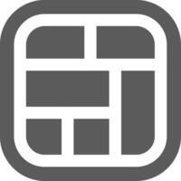 Layout Grey scale Icon vector