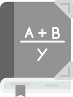 Algebra Grey scale Icon vector