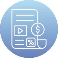 Paid Articles Vector Icon