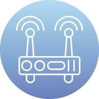 icono de vector de enrutador wifi