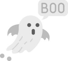 Boo Grey scale Icon vector