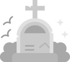 Grave Grey scale Icon vector