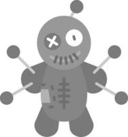 Voodoo Grey scale Icon vector