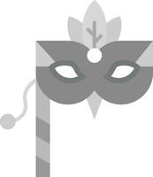 Mask Grey scale Icon vector