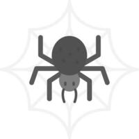 Spider web Grey scale Icon vector