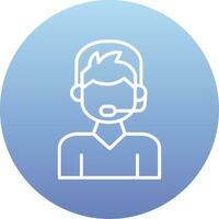 Call Center Agent Vector Icon