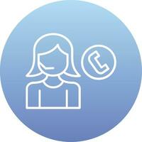 Call Center Agent Vector Icon