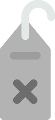 Delete tag Grey scale Icon