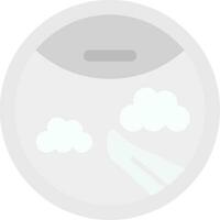 Porthole Grey scale Icon vector