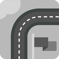 Destination Grey scale Icon vector