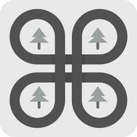 Overpass Grey scale Icon vector