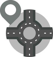 Pin Grey scale Icon vector