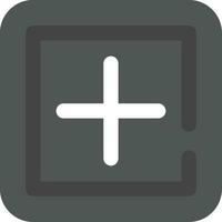 Add square Grey scale Icon vector