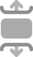 Carousel vertical Grey scale Icon vector