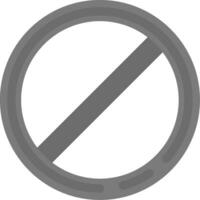 Block 1 Grey scale Icon vector