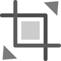 Expand crop resize Grey scale Icon vector