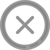 Delete 1 Grey scale Icon vector