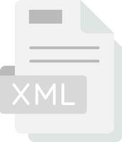 Xml Grey scale Icon vector