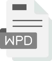 Wpd Grey scale Icon vector