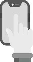 Touch Device Grey scale Icon vector