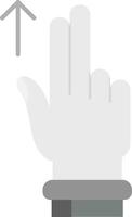 Two Fingers Up Grey scale Icon vector