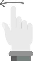 Swipe Left Grey scale Icon vector