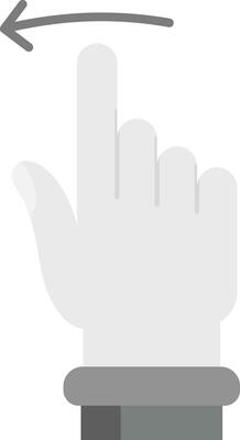 Swipe Left Grey scale Icon
