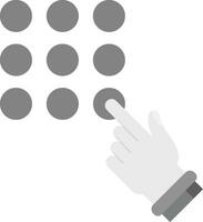 Password Lock Grey scale Icon vector