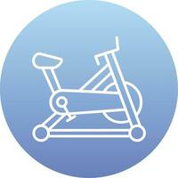 estacionario bicicleta vector icono