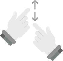 Tap and Scroll Grey scale Icon vector