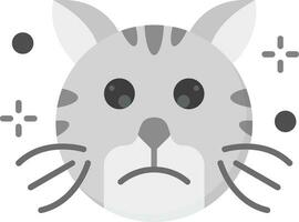 Sad Grey scale Icon vector