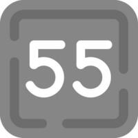 Fifty Five Grey scale Icon vector