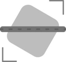 Straighten Grey scale Icon vector