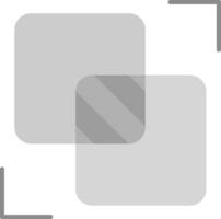 Intersect Grey scale Icon vector