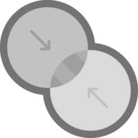 Combine Grey scale Icon vector