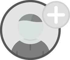 Add Grey scale Icon vector